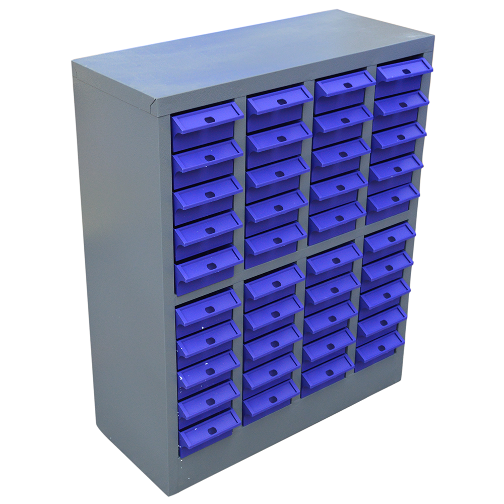 40 drawers without door blue Thickened iron screw parts cabinet hardware component cabinet small sample cabinet