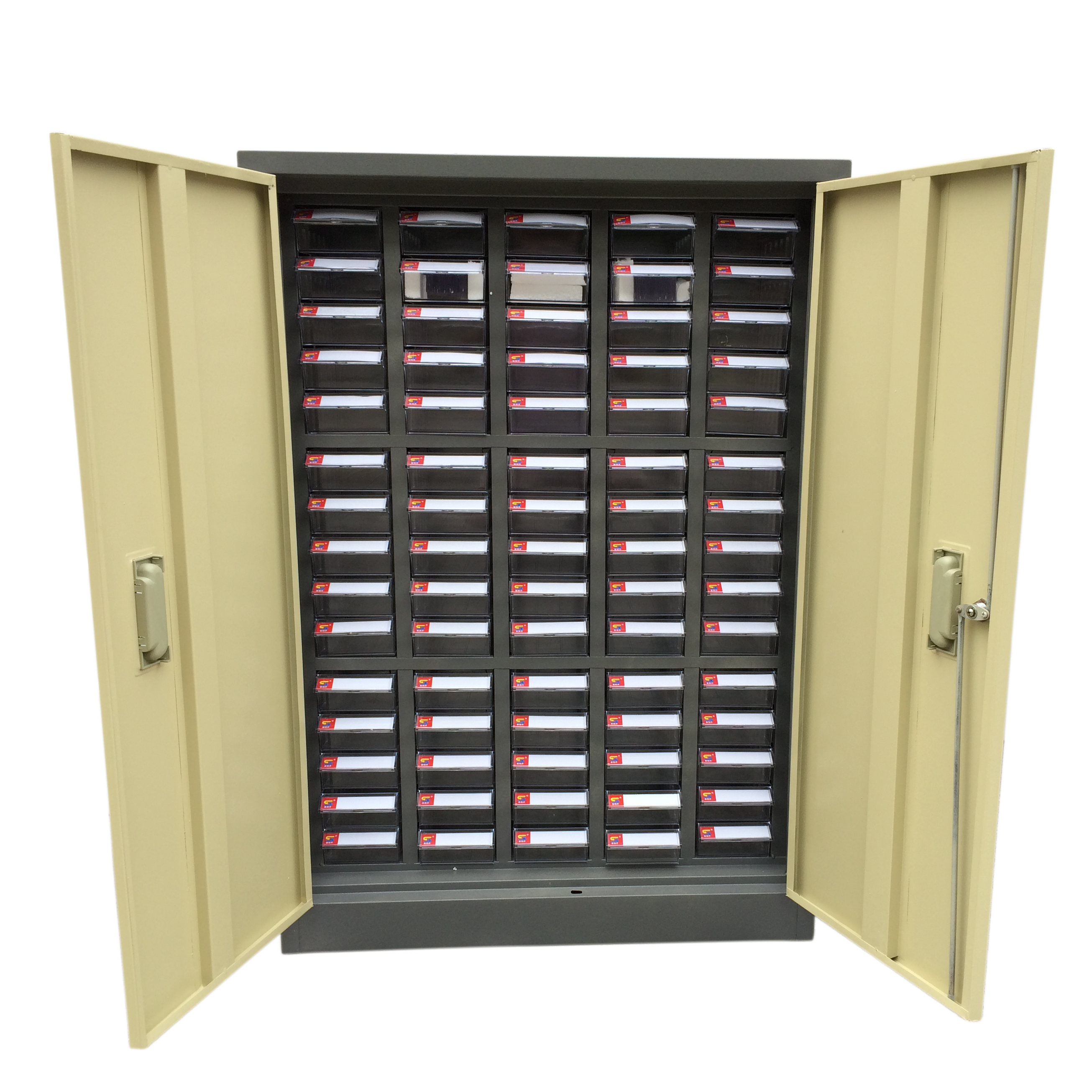 75 drawers with door Thickened iron screw parts cabinet hardware component cabinet small sample cabinet