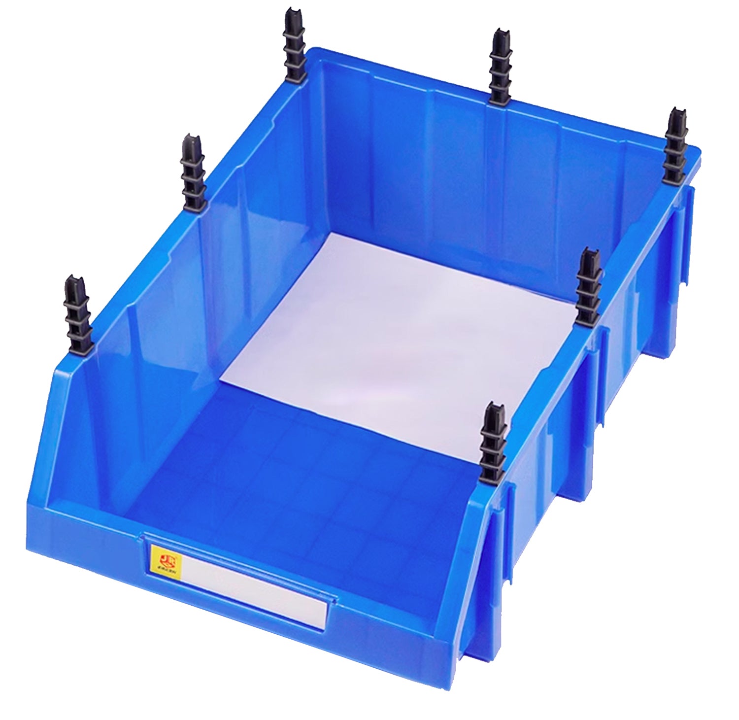 A6 blue 3pcs Bevel material box hardware parts box plastic shelf tool box screw storage box combined parts box