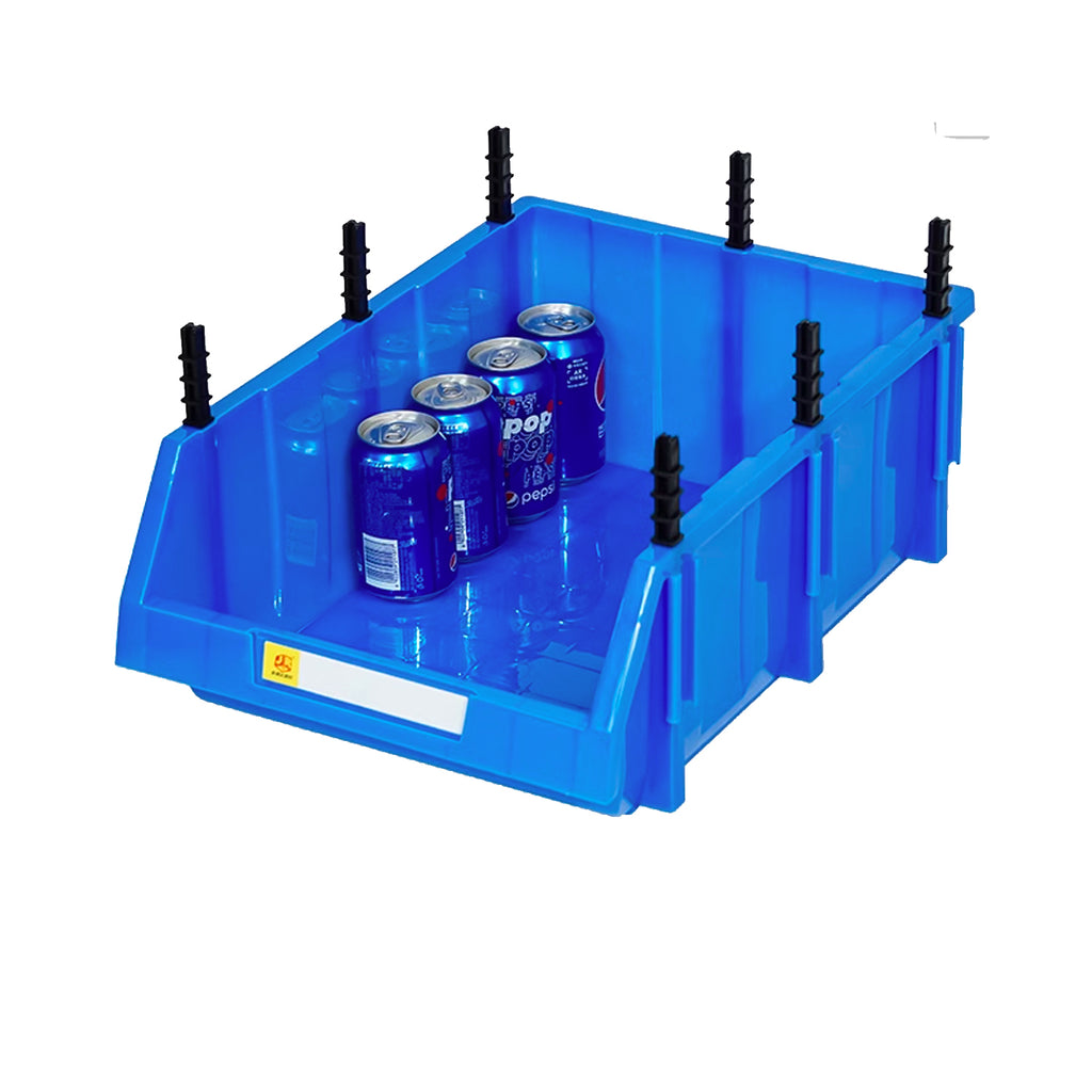 A6 blue 3pcs Bevel material box hardware parts box plastic shelf tool box screw storage box combined parts box