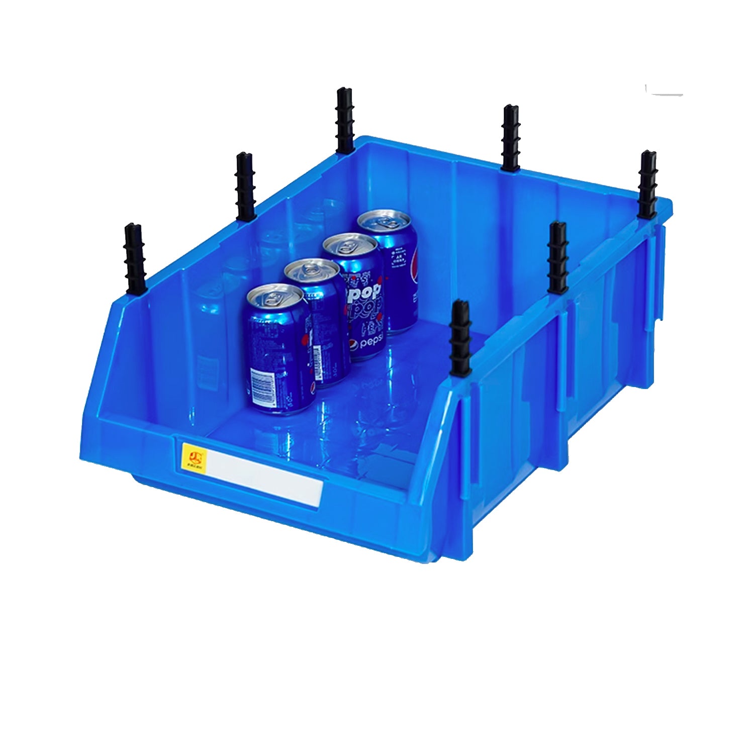 A6 blue 3pcs Bevel material box hardware parts box plastic shelf tool box screw storage box combined parts box