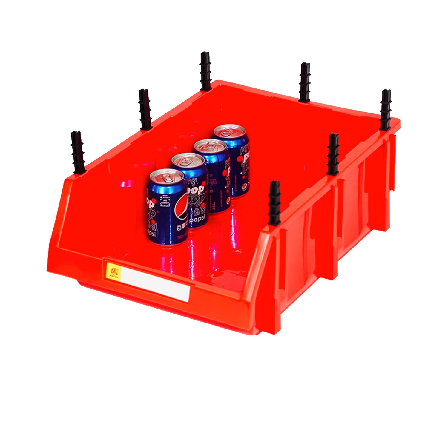 A6 red 3pcs Bevel material box hardware parts box plastic shelf tool box screw storage box combined parts box（副本）