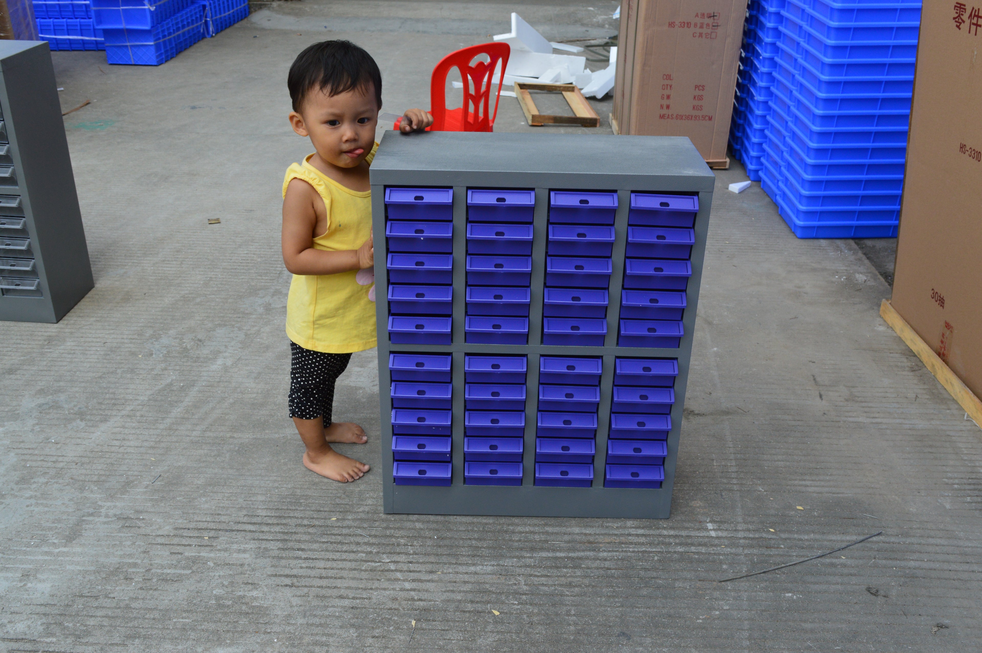 40 drawers without door blue Thickened iron screw parts cabinet hardware component cabinet small sample cabinet